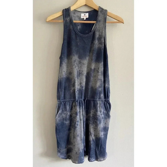 Sundry Dress Racer Back Tie Waist Blue Gray Size 1 Small S - Picture 1 of 5